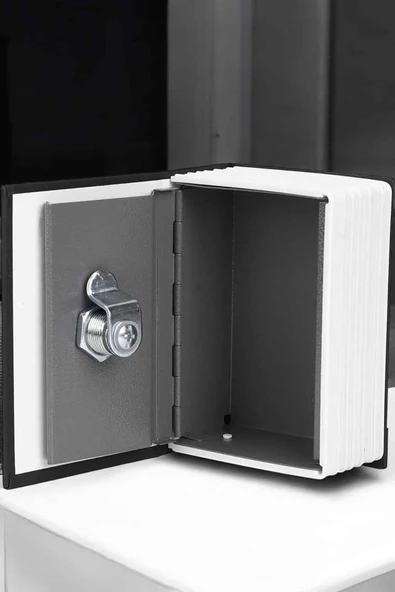 Nevamel Gizli Kasa Kitap Görünümlü Anahtarlı Çelik Mini Kasa ürün görseli 1