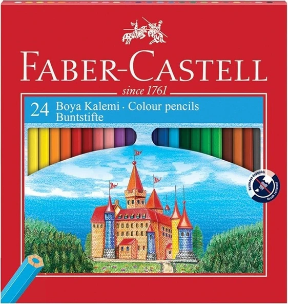 Faber-Castell Kuru Boya Karton 24 Renk ürün görseli 1