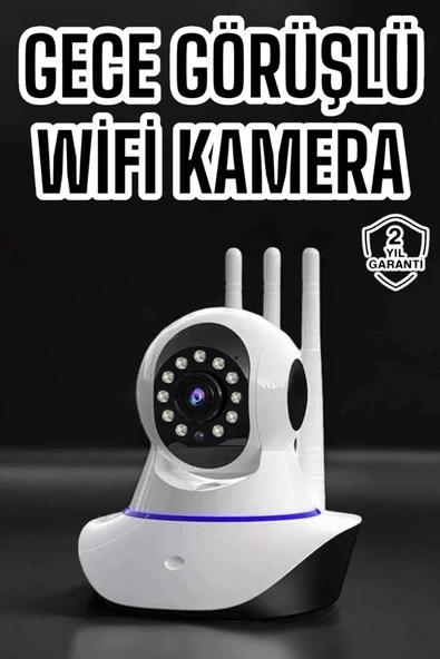 Nevamel Ev Kamerası Wifi Kamerası Video Kayıt Çift Yönlü Hareket Sensörü Bebek ürün görseli 1