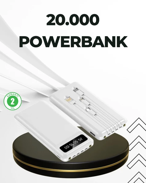 Nevamel 20.000mAh Taşınabilir Powerbank PD Teknolojili Çift USB Çıkışlı ürün görseli 1