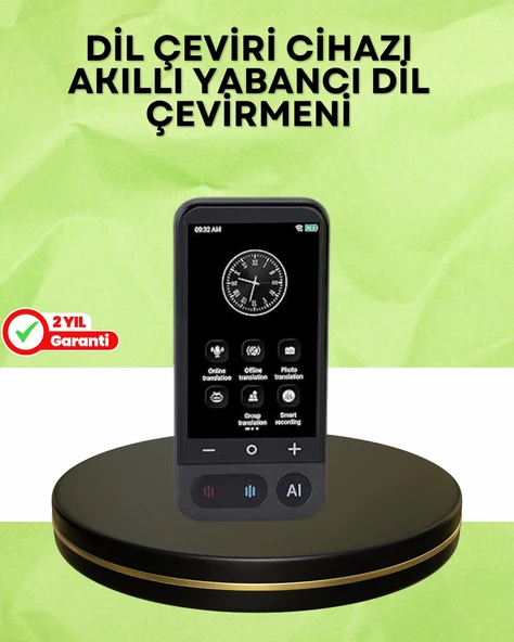 Nevamel 4.0 İnç Dokunmatik Ekranlı Akıllı Çeviri Cihazı ürün görseli 1
