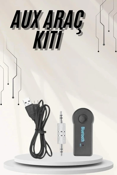 Nevamel Yeni Nesil Bluetooth Aux Araç Kiti Siyah TV Tablet Telefon Araç Araba ürün görseli 1
