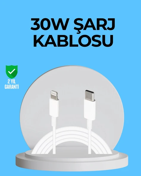 Nevamel Dayanıklı TPE Lightning Kablo – 30W Hızlı Şarj ve Veri Transferi ürün görseli 1