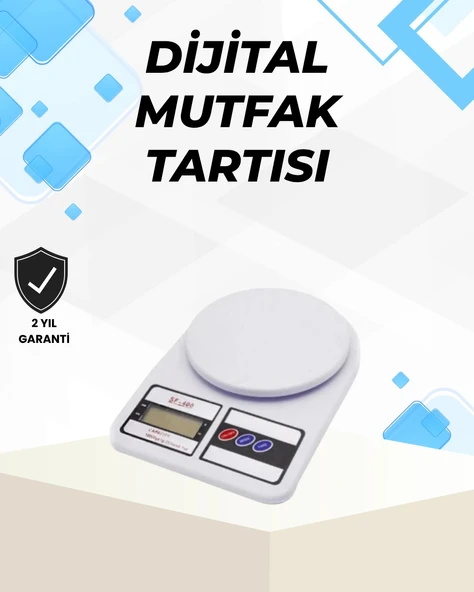 Nevamel® Hassas Tartım İçin Dijital Mutfak Terazisi – 10kg / 1g ürün görseli 1