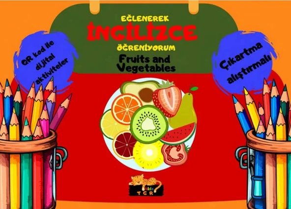 Eğlenerek İngilizce Öğreniyorum - Fruits and Vegetablets ürün görseli 1