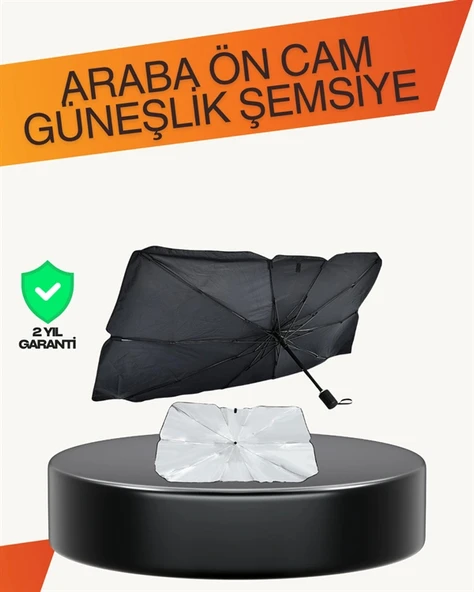 Nevamel Kalın Kumaşlı Ön Cam Güneşliği – Solmaz Deforme Olmaz Uzun Ömürlü ürün görseli 1