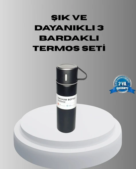 Nevamel 500 ml Vakumlu Termos – Çift Kat Paslanmaz Çelik Sızdırmaz Kapağıyla Sıcak ve Soğuk İçeceklere Özel ürün görseli 1
