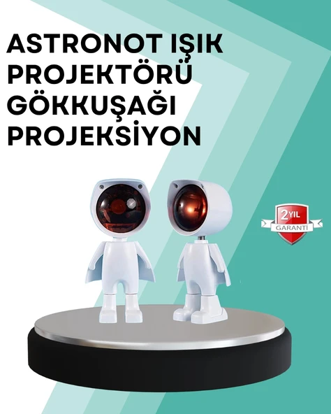 Nevamel 360° Ayarlanabilir Başlıklı Astronot Gece Lambası ürün görseli 1