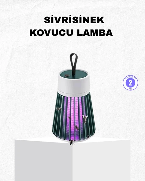 Nevamel® Şarjlı Mor Işıklı Sivrisinek Öldürücü Lamba – Sessiz ve Kimyasal İçermez ürün görseli 1