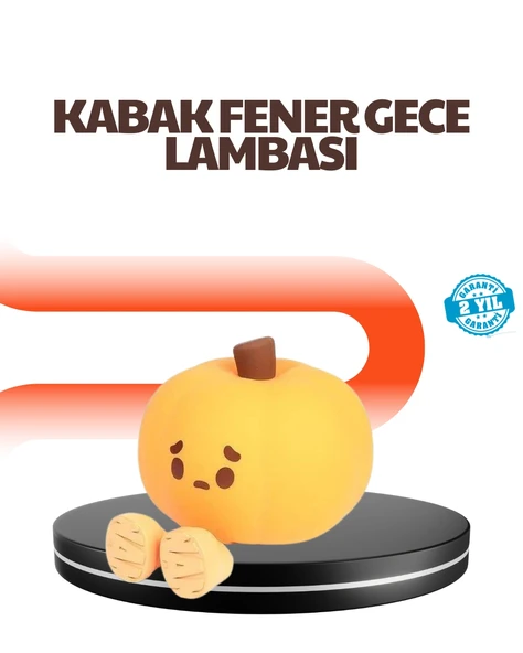 Nevamel® Dekoratif Pumpkin Gece Lambası Şarjlı Dokunmatik LED Işık ürün görseli 1