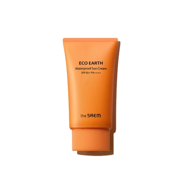 The Saem Eco Earth Waterproof SPF50+ PA++++ Sun Cream - Suya Dayanıklı Güneş Koruyucu Krem 50 g ürün görseli 1