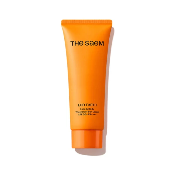The Saem Eco Earth Face & Body Waterproof SPF50+ PA++++ Sun Cream - SPF50 Yüz & Vücut İçin Güneş Koruyucu Krem 100 g ürün görseli 1