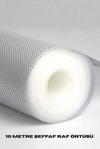 Nevamel® 10 Metre Şeffaf Silikonlu Kaymaz Çekmece İçi Düzenleyici ürün görseli 1
