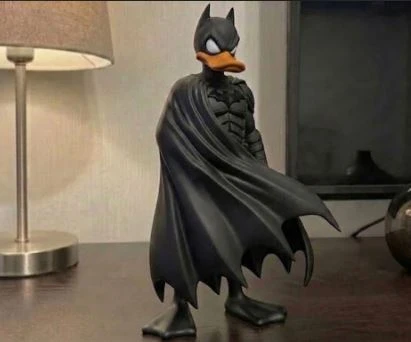 Batman Ördek Figür - 3D Yazıcı Özel Tasarım Pop Kültür Karakter Biblo, Hediyelik Dekoratif Masa Üstü Obje ürün görseli 1