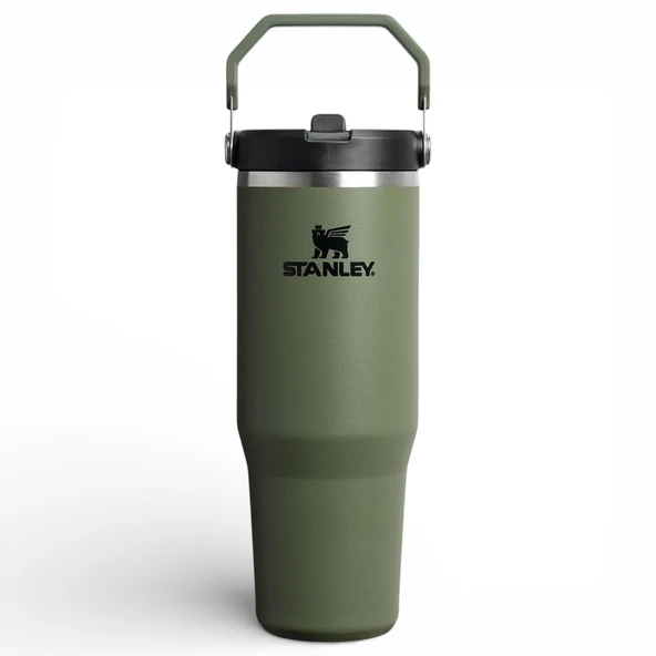 Stanley The IceFlow™ Flip Straw 2.0 Tumbler 0.89L / 30oz Dried Pine Termos AS1012043077 ürün görseli 1