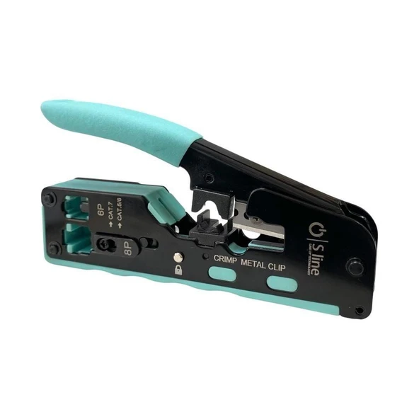 s-line ea-01 rj45 ez yeni nesil konnektör sıkma pensesi cat7-cat6-cat5-rj12 ürün görseli 1