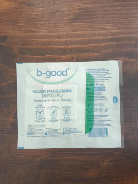 B Good Yara Örtüsü Şeffaf 9cm X 10 Cm Tekli ürün görseli 1