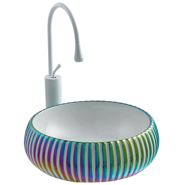 E-4161M Tezgah Üstü Porselen Lavabo ürün görseli 1