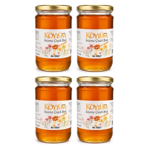 Van Köylüm Çiçek Balı 850 gr x 4 Adet ürün görseli 1