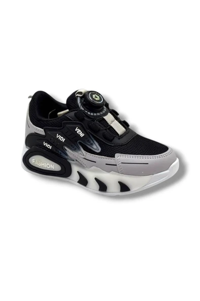 Pro Kids 5004-26 Anorak Akıllı Bağcıklı Anatomik Çocuk Sneaker Siyah Lacivert ürün görseli 1