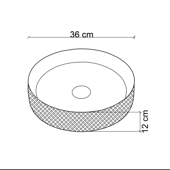 EY-4703 Tezgah Üstü Lavabo - Resim 2