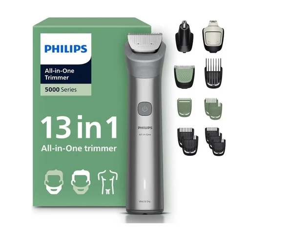 Philips MG5942/15 Erkek Bakım Seti 13'ü 1 Arada Saç & Sakal & Vücut Şekillendirici ürün görseli 1