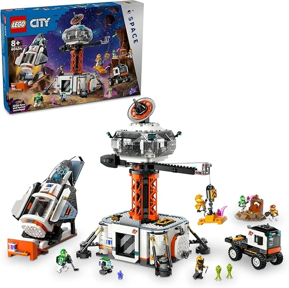 LEGO City 60434 Uzay Üssü ve Roket Fırlatma Rampası ürün görseli 1