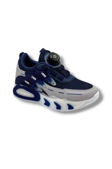 Pro Kids 5004-26 Anorak Akıllı Bağcıklı Anatomik Çocuk Sneaker Lacivert Gri ürün görseli 1