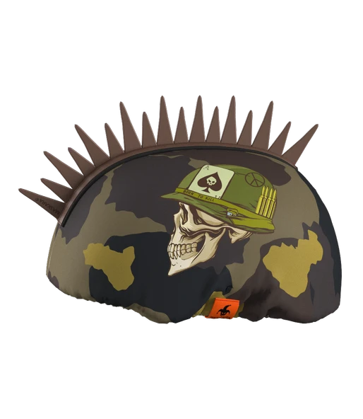 MOHAWK KASK KILIFI, DEĞİŞTİRİLEBİLİR PLASTİK MOHAWK AKSESUARLI Snowboard Kayak Bisiklet Kask Kılıfı ürün görseli 1