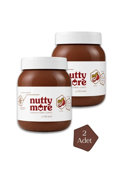 Nuttymore Kakaolu Fındık Ezmesi %13 700 gr x 2 Adet ürün görseli 1