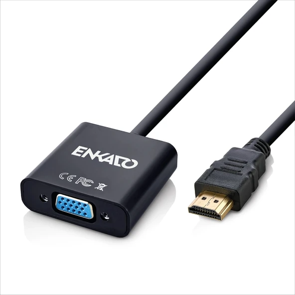 Nevamel® ENKADO EKD-HV10 HDMI To VGA Çevirici Adaptör(1923) ürün görseli 1