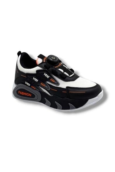 Pro Kids 5004-26 Anorak Akıllı Bağcıklı Anatomik Çocuk Sneaker Siyah Beyaz ürün görseli 1