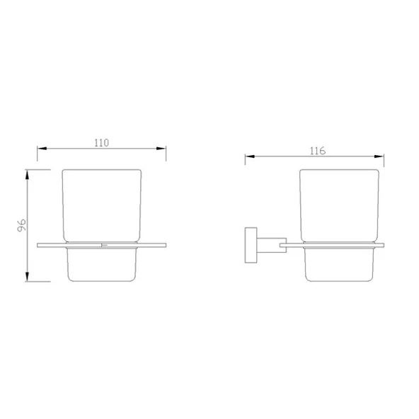 FC-40106 Krom Diş Fırçalığı - Resim 2