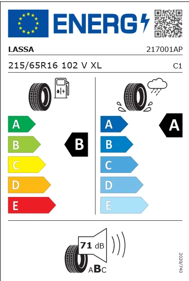 215/65R16 102V XL COMPETUS H/P 3 ürün görseli 1