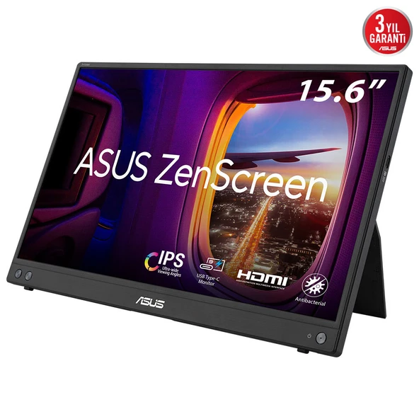 Asus 15.6" IPS Zenscreen MB16AHV 5ms 60HZ Usbc Taşınabilir Monitör ürün görseli 1
