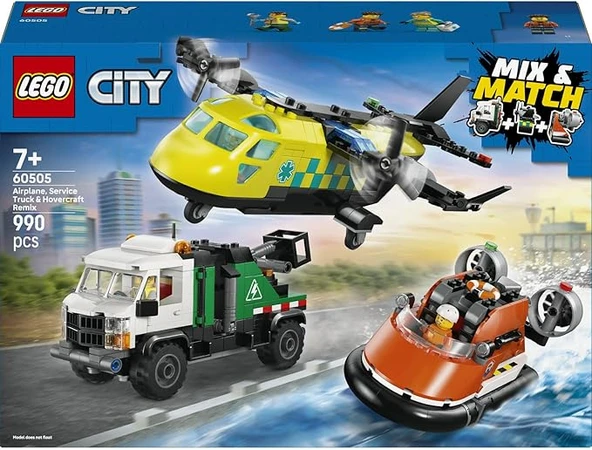 LEGO City  60505 Uçak, Servis Kamyonu ve Hoverkraft Karışımı ürün görseli 1