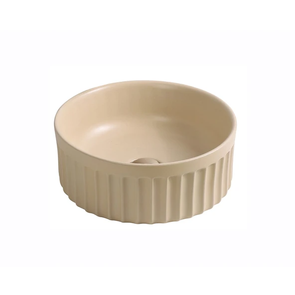EY-4715MK Mat Krem Tezgah Üstü Lavabo ürün görseli 1
