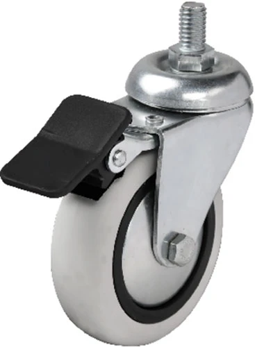 Hts 354 - 75X25 Mm Pvc Makaralı Vidalı Frenli Teker 4 Adet ürün görseli 1