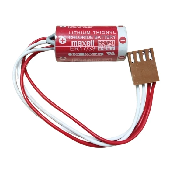 Maxell Er17/33 3.6V 2/3A 4 Pın Size Lithium Pil - Kahverengi Soket ürün görseli 1