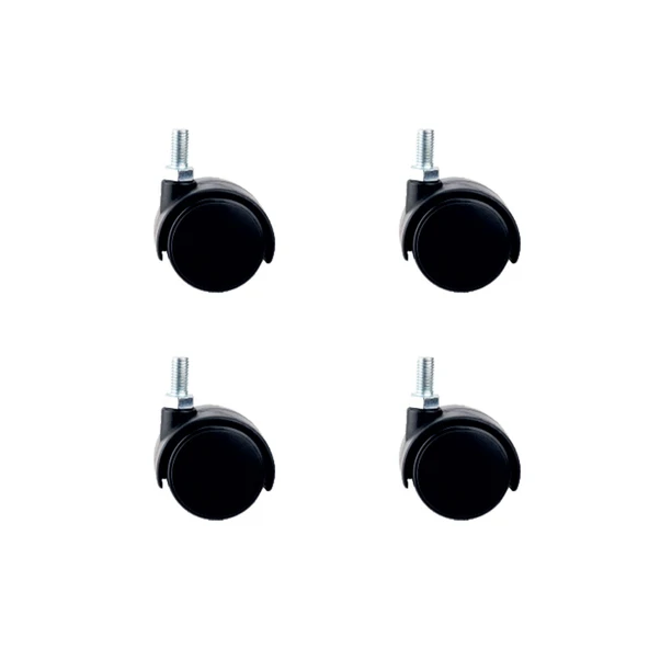 Küçük Plastik Vidalı Teker - 40 Mm Hks102 - 4 Adet ürün görseli 1