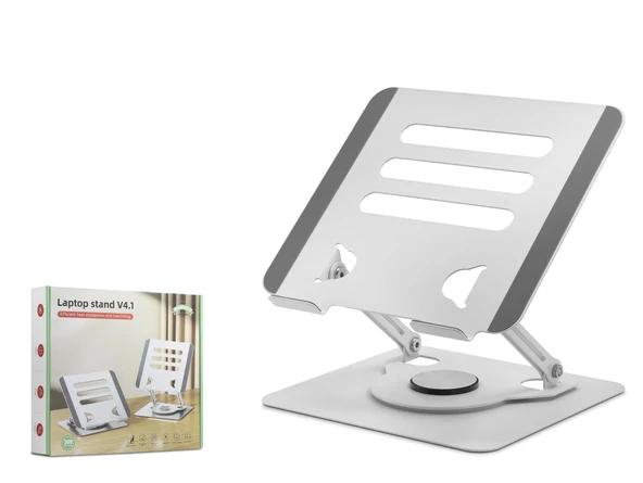 Alüminyum Alaşim 360 Derece Dönebilen Laptop Standi - Silver Hdx8019 ürün görseli 1