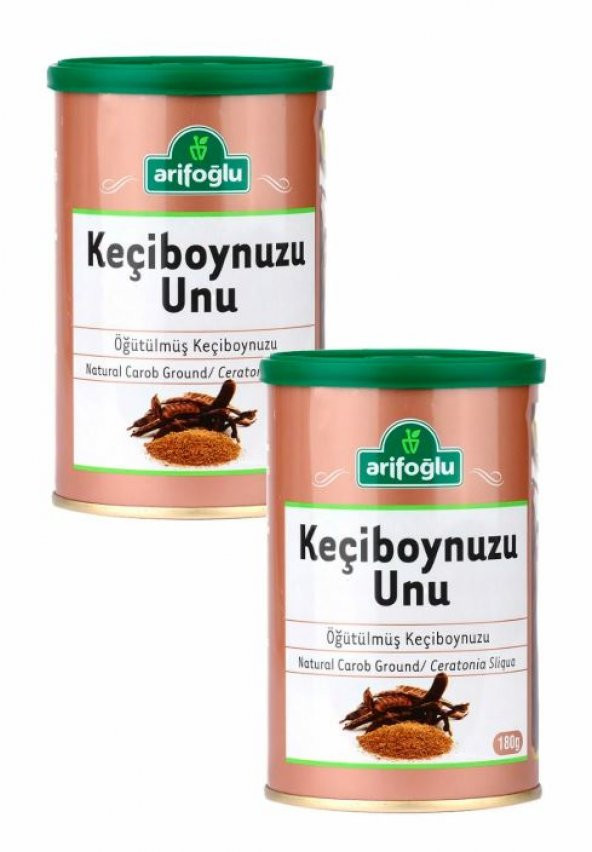 Arifoğlu Öğütülmüş Keçiboynuzu Unu Teneke 2 x 180 G ürün görseli 1