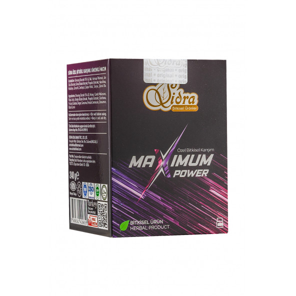 Sidra Maximum Power 240 gr Macun (16 SERVİS) Unisex Orjinal - Resim 3
