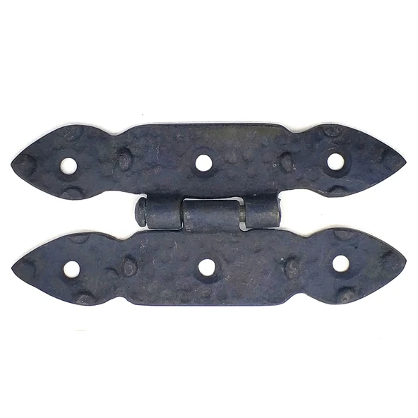 Antika Tarz Dekoratif Pirinç Düğmeli Menteşe - 117X57 Mm, Oksit ürün görseli 1
