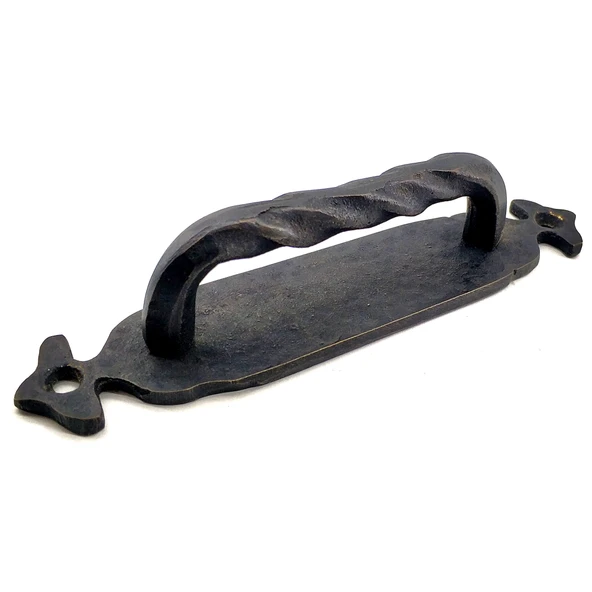Antika Tarz Dekoratif Pirinç Burgulu Çekme Kol - 148X33 Mm, Oksit ürün görseli 1
