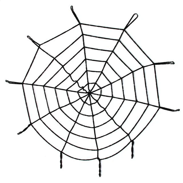 Halloween Cadılar Bayramı Örümcek Ağ Dekor Siyah 1.5 Metre ürün görseli 1