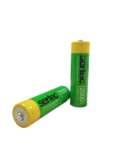 18650 3.7V 2000 Mah 1C Li-Ion Şarjlı Pil Başlı ürün görseli 1