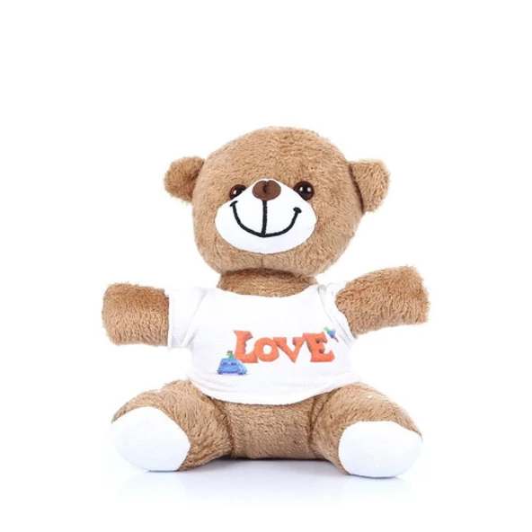 Love Tişörtlü Peluş Ayıcık ürün görseli 1