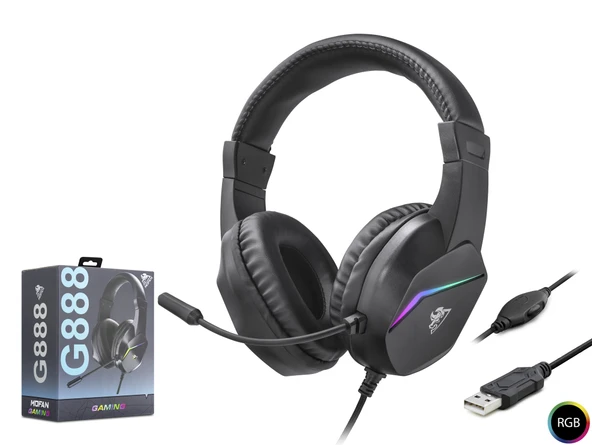Kulaklik Usb Rgb - Si̇Yah G888 ürün görseli 1
