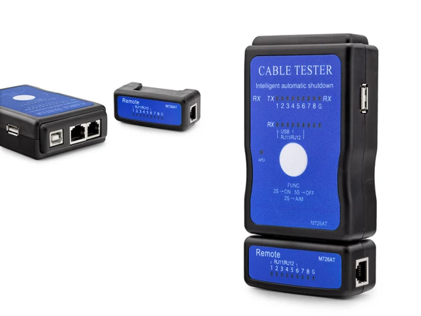 Kablo Test Rj11 Rj45 Rj12 Usb Siyah Hdx6512 ürün görseli 1